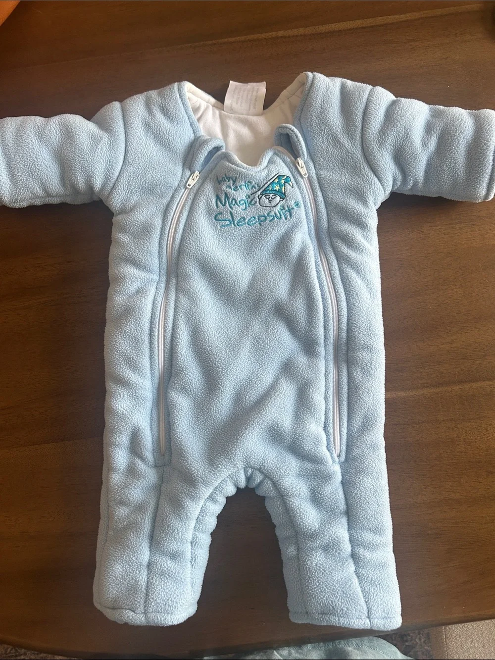 Magic Sleepsuit Light Blue Fleece Infant Sleep Sack